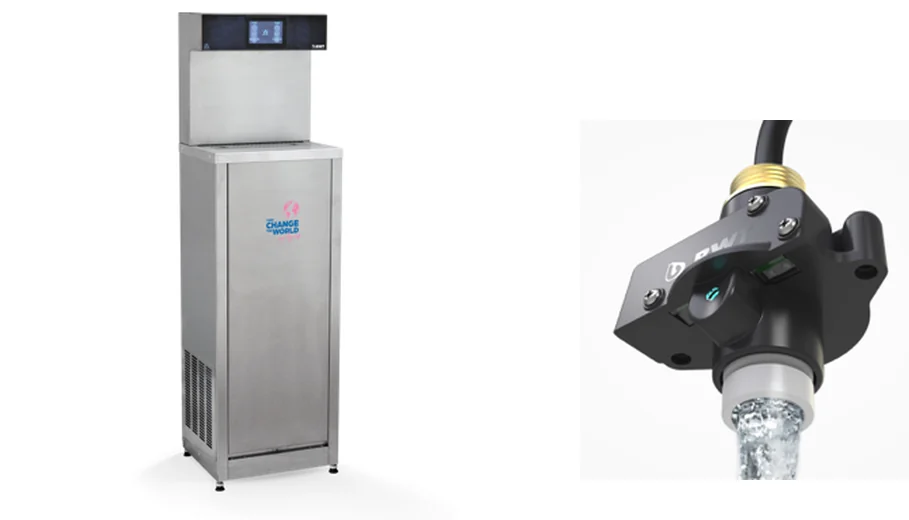 Fontaine à eau BWT-Edafim et module de décontamination par LED UV-C